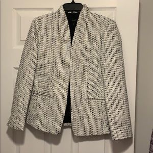 J. Crew NWT Black White Tweed Knit Blazer